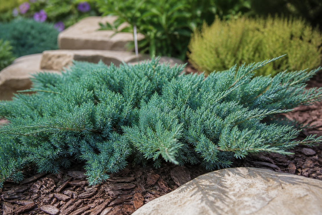 Хвойна хоризонтална ‘Blue Chip’ Juniperus horizontalis ‘Blue Chip’