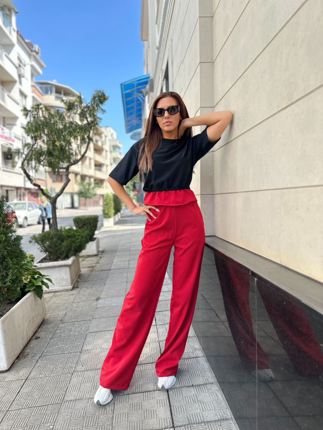 Сет от 2 части – Сити елеганс в червено и черно