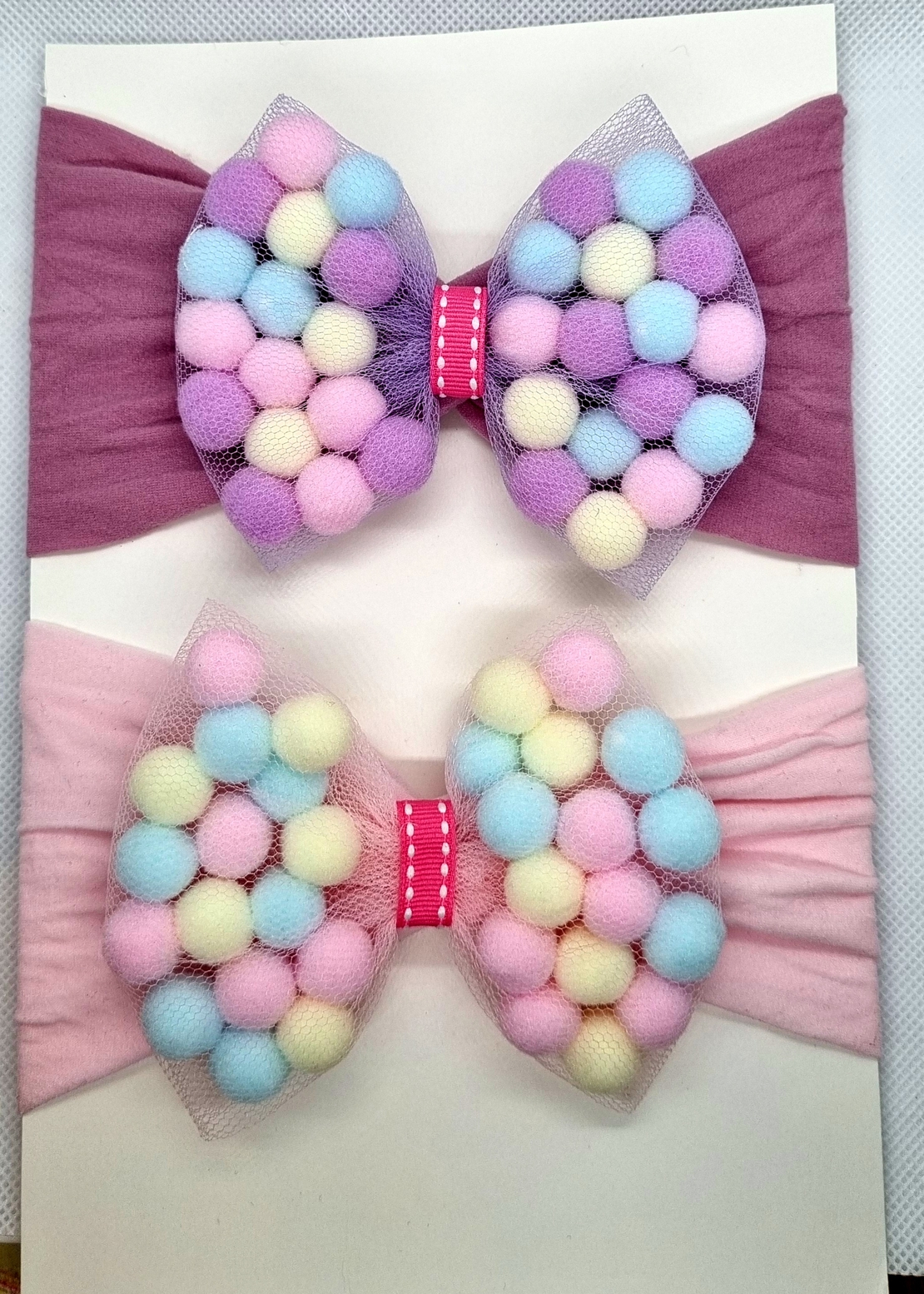 Бебешка лента тюрбан с панделка