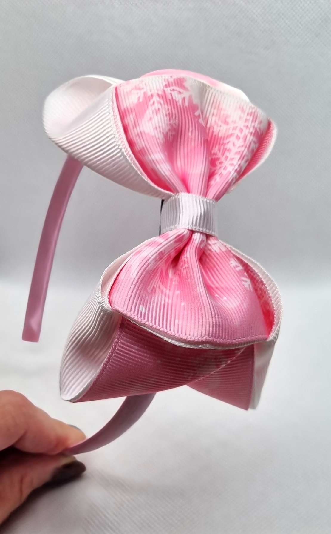 Диадема с коледна панделка |