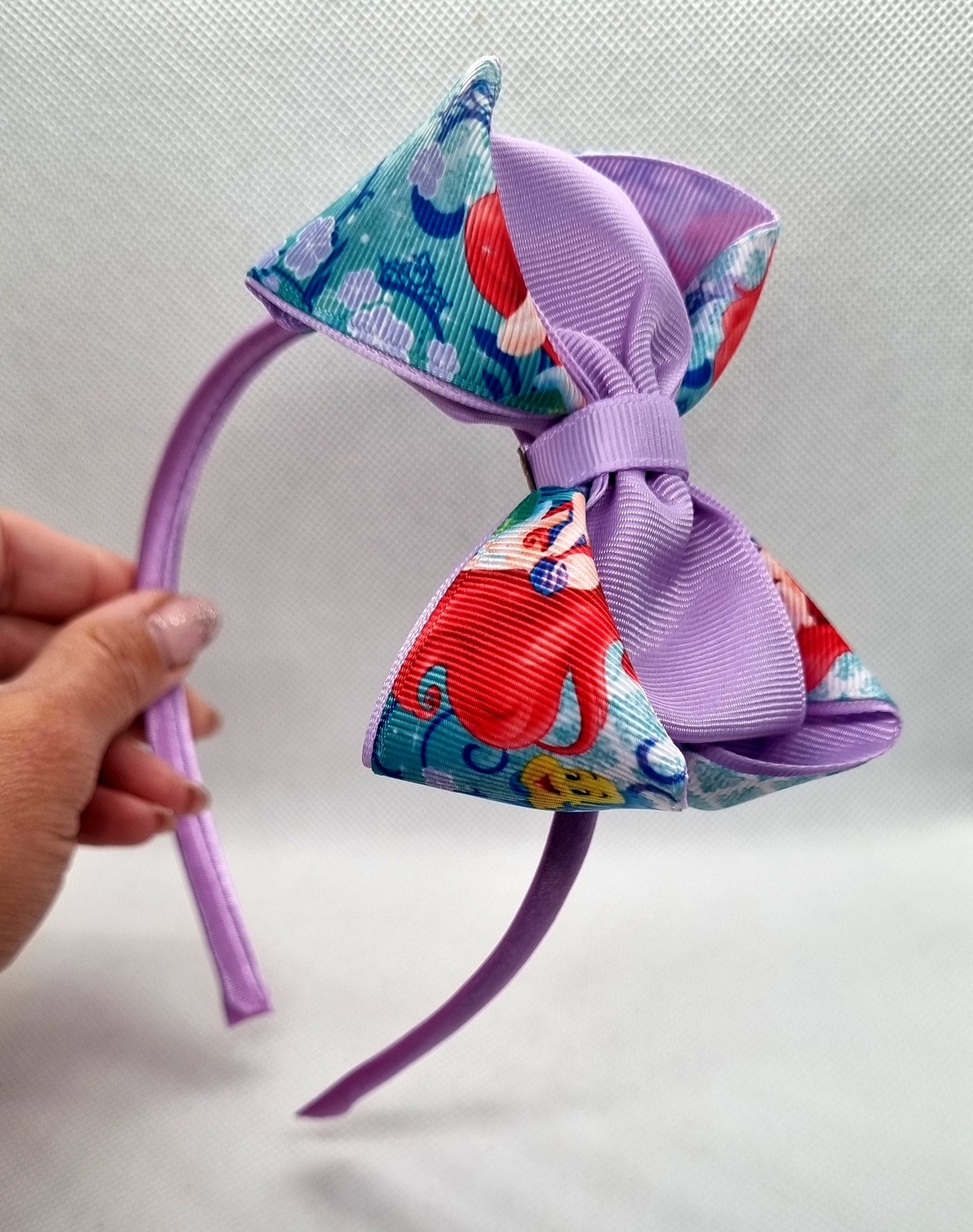 Ръчно изработен детскa диадемa с голяма панделка