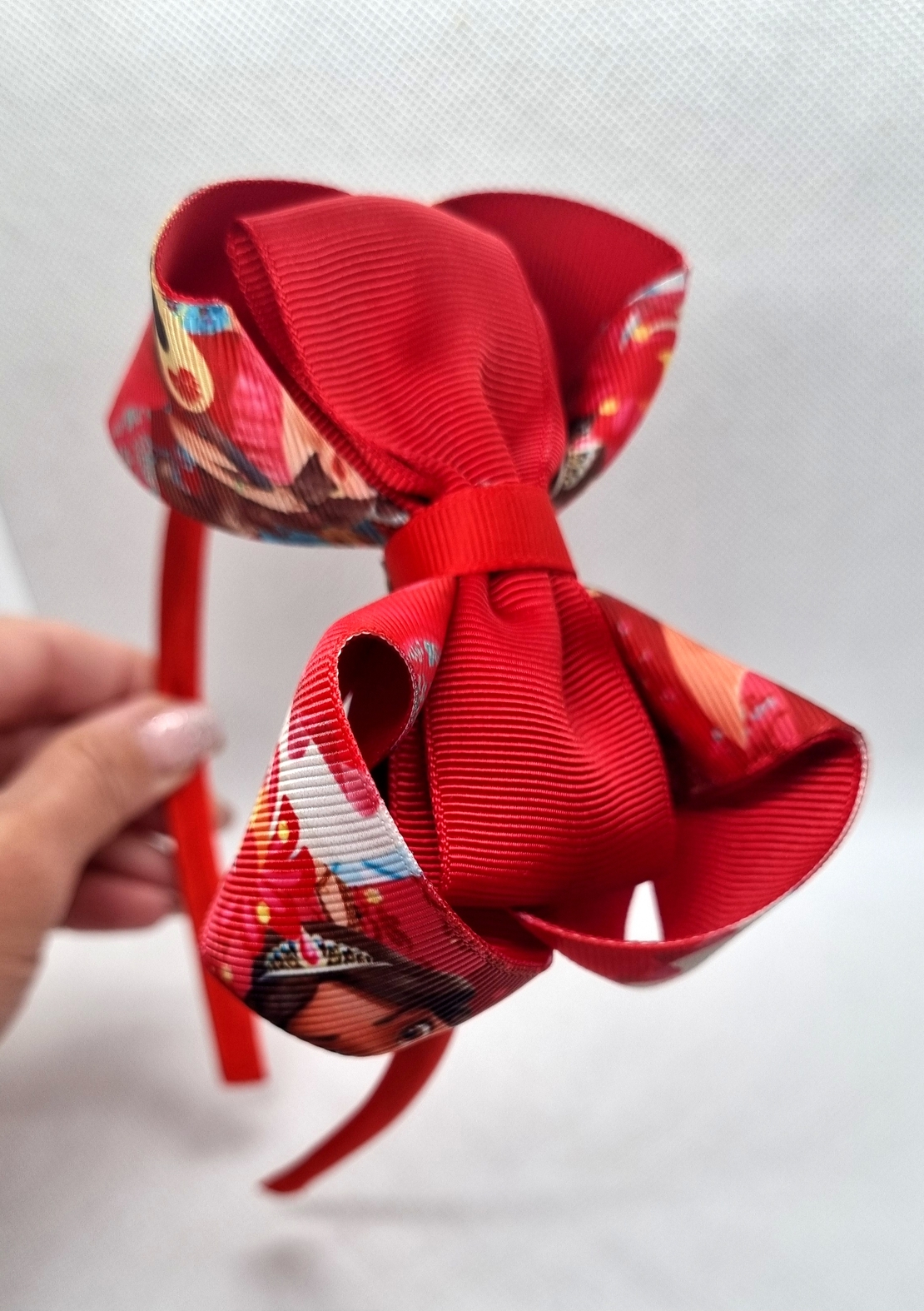 Ръчно изработен детскa диадемa с голяма панделка