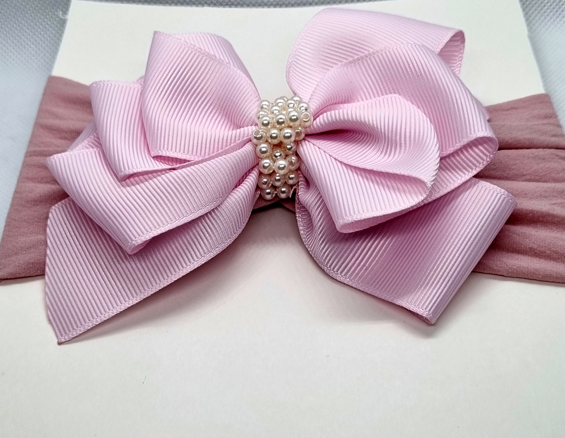 Бебешка лента тюрбан с панделка