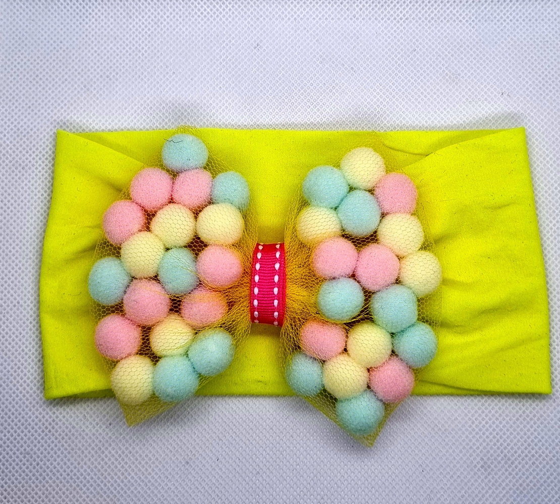 Бебешка лента тюрбан с панделка