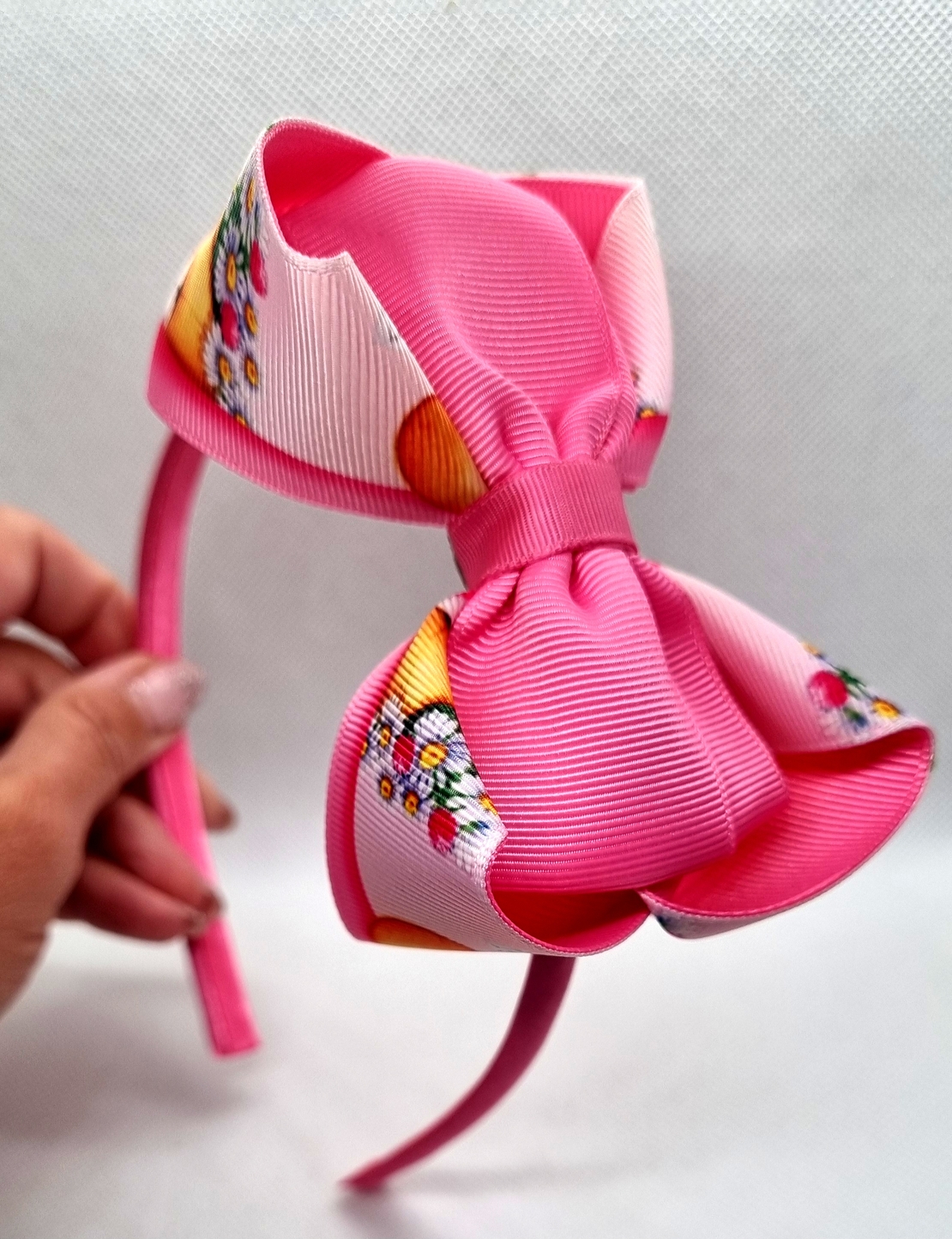 Ръчно изработен детскa диадемa с голяма панделка