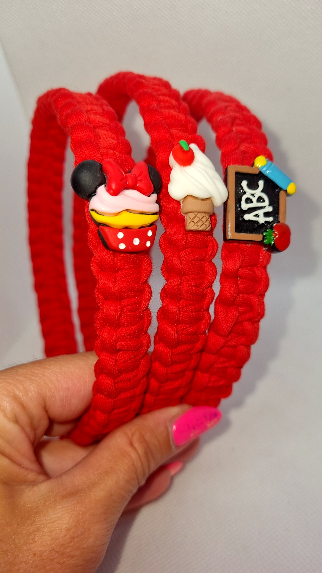 ДЕТСКА ДИАДЕМА ПЛЕТЕНА  текстил