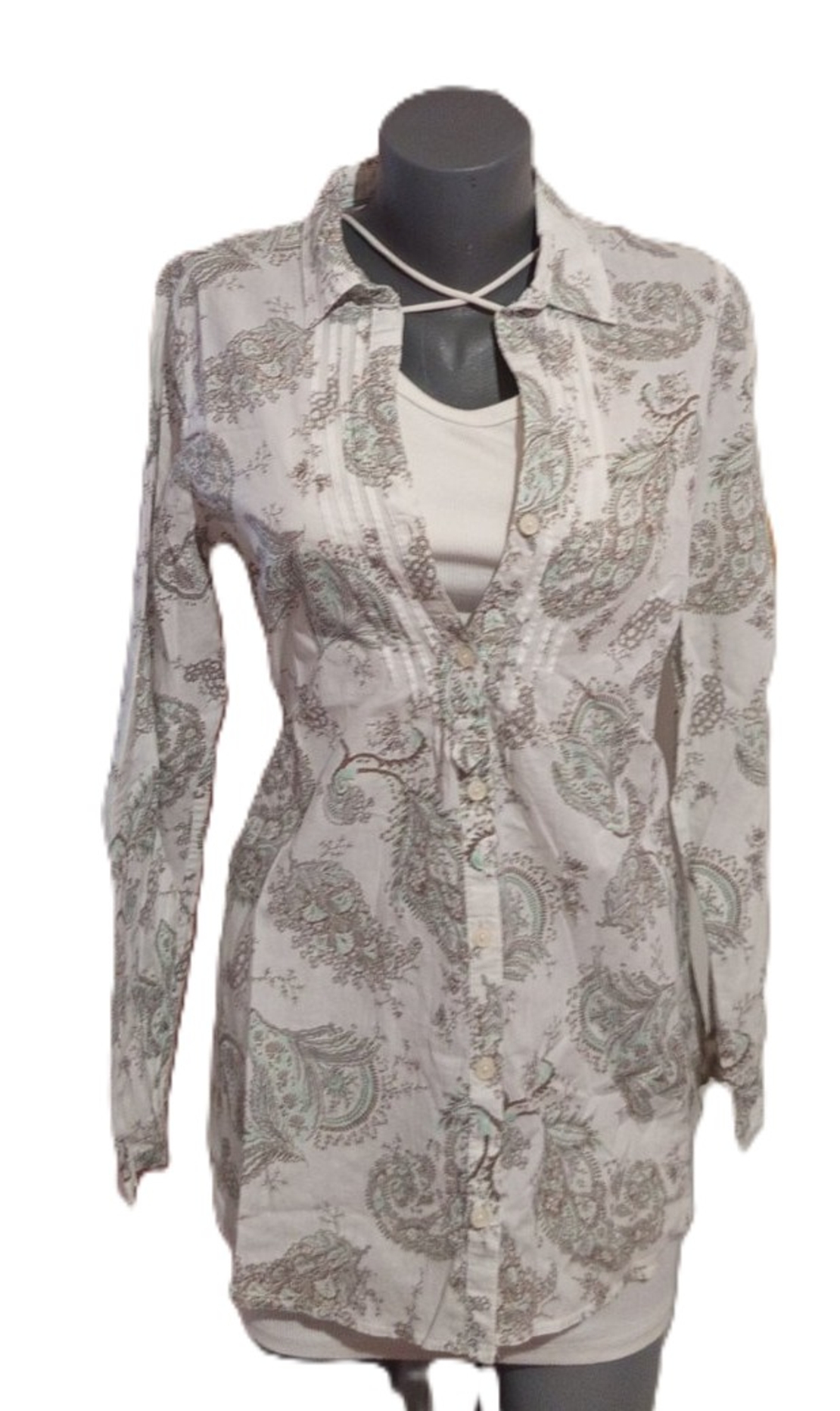 .Дамска шарена риза с цветен принт L размер