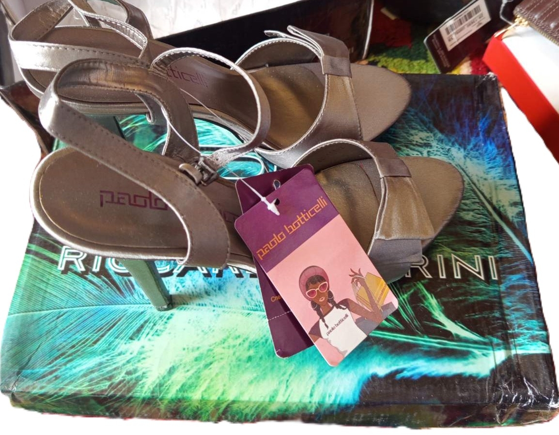 Дамски сиви сандали с  фейшън панделка 40 № Последни бройки