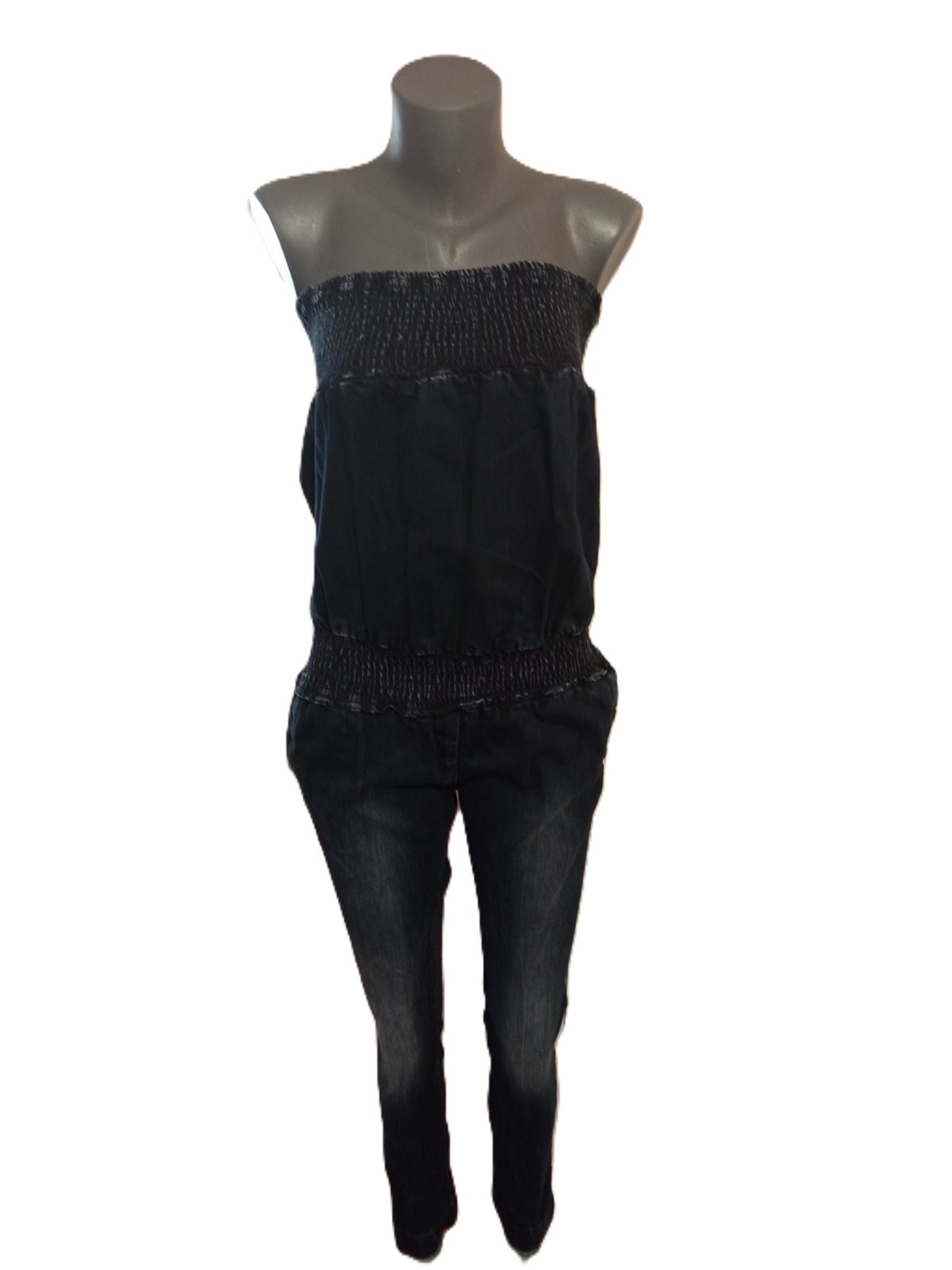 Дамски дънков гащеризон -Basic Style /L/ размер