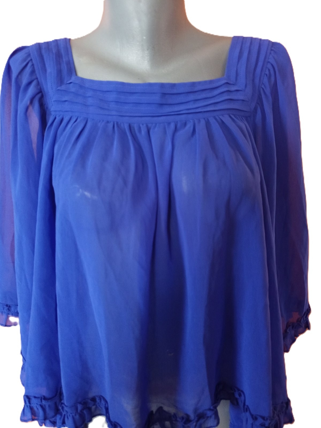 Лятна дамска барелинка-тънък потник, размер S за топло време