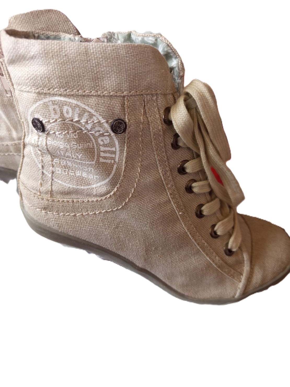 Дамски боти бели –35№  НАДПИС ITALIA