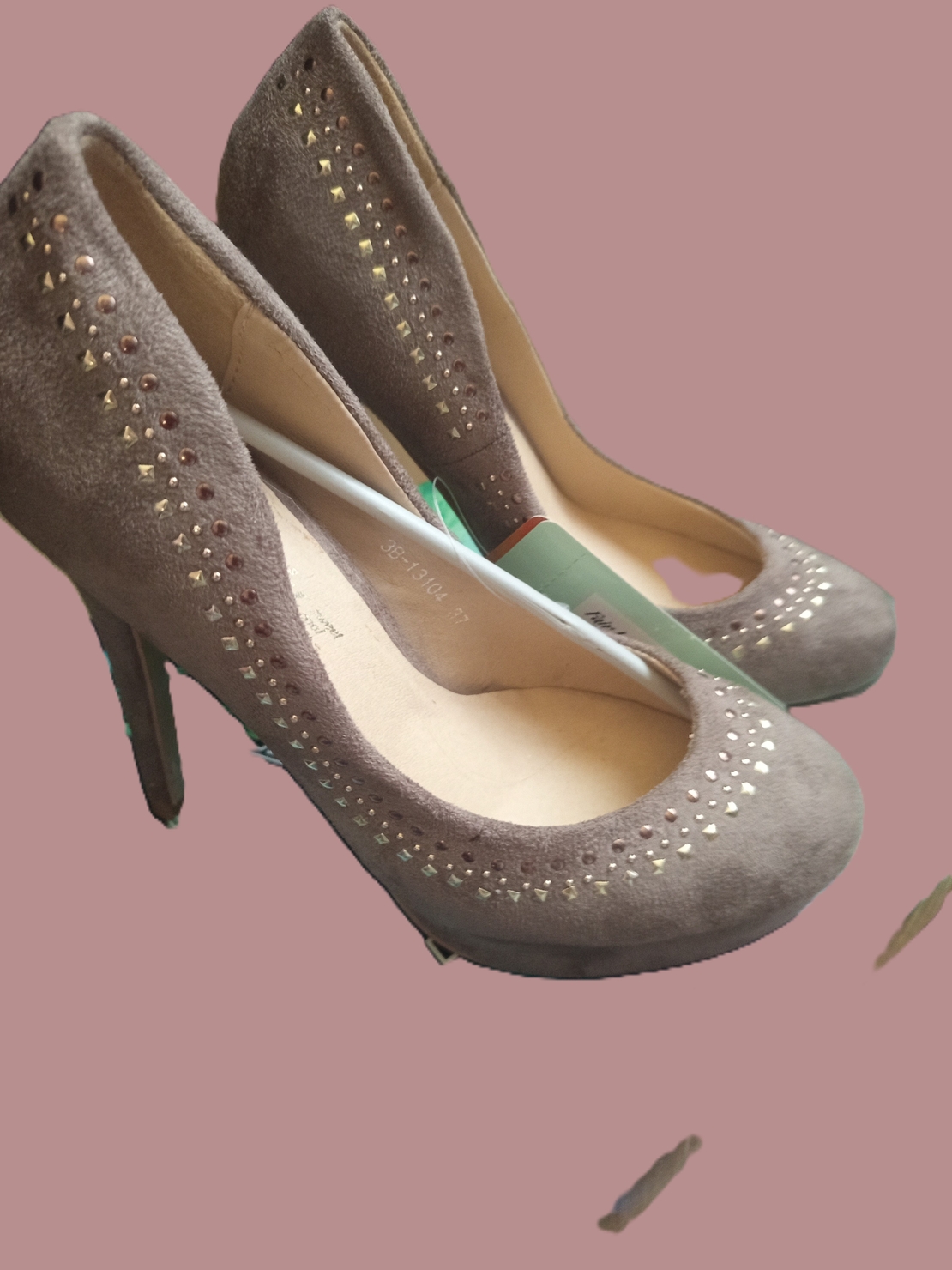 Модерни сиви обувки VELORA за спецални поводи . 38,37,39 №