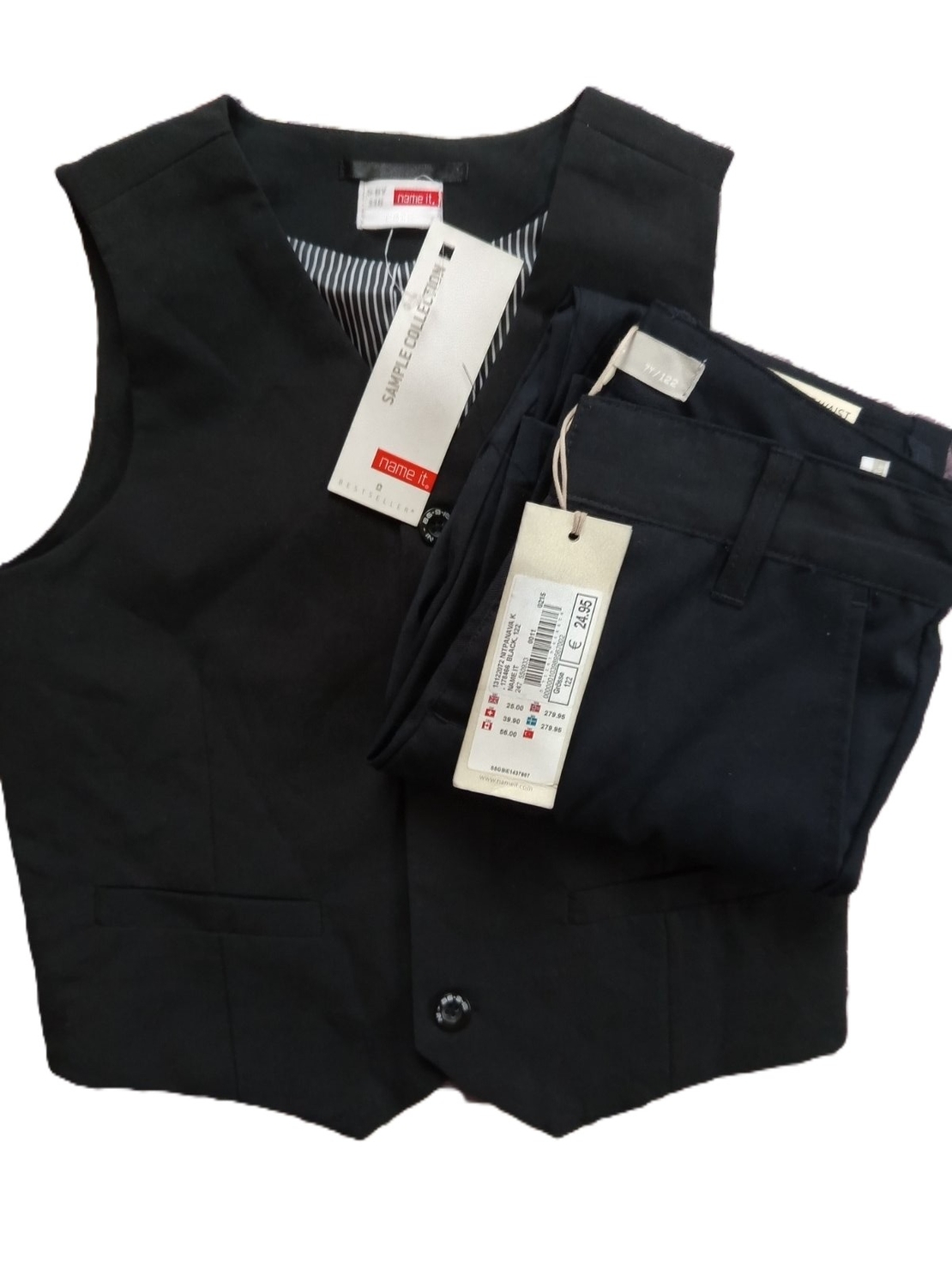 Официален детски костюм 2 части панталон и елек 122 панталон 116 елек 24.99