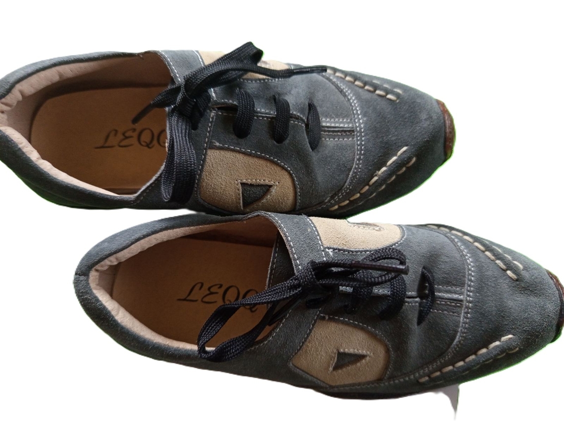 Сиви детски обувки изключителен дизайн №31 –32№ шити и лепени