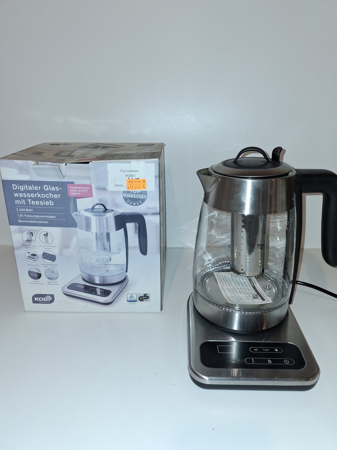 Ел. кана за водаи чай Kodi