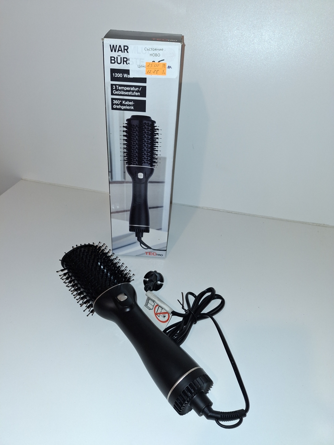 Четка с горещ въздух TecTro