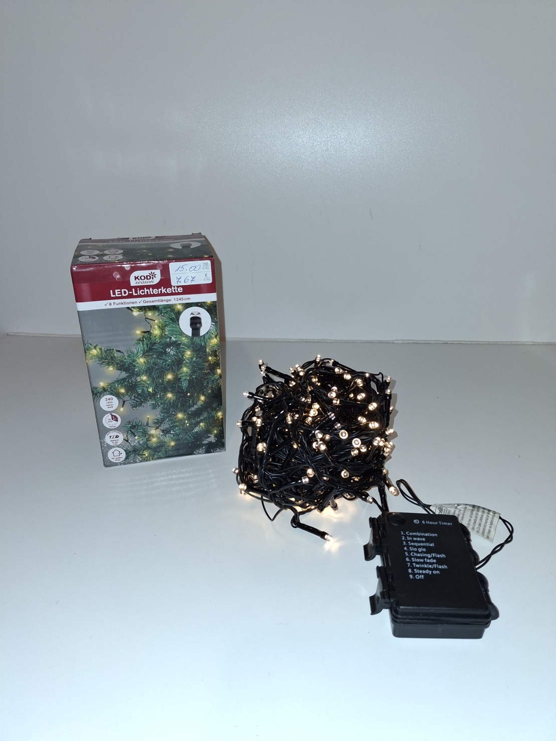 Коледни лампички 12,45м