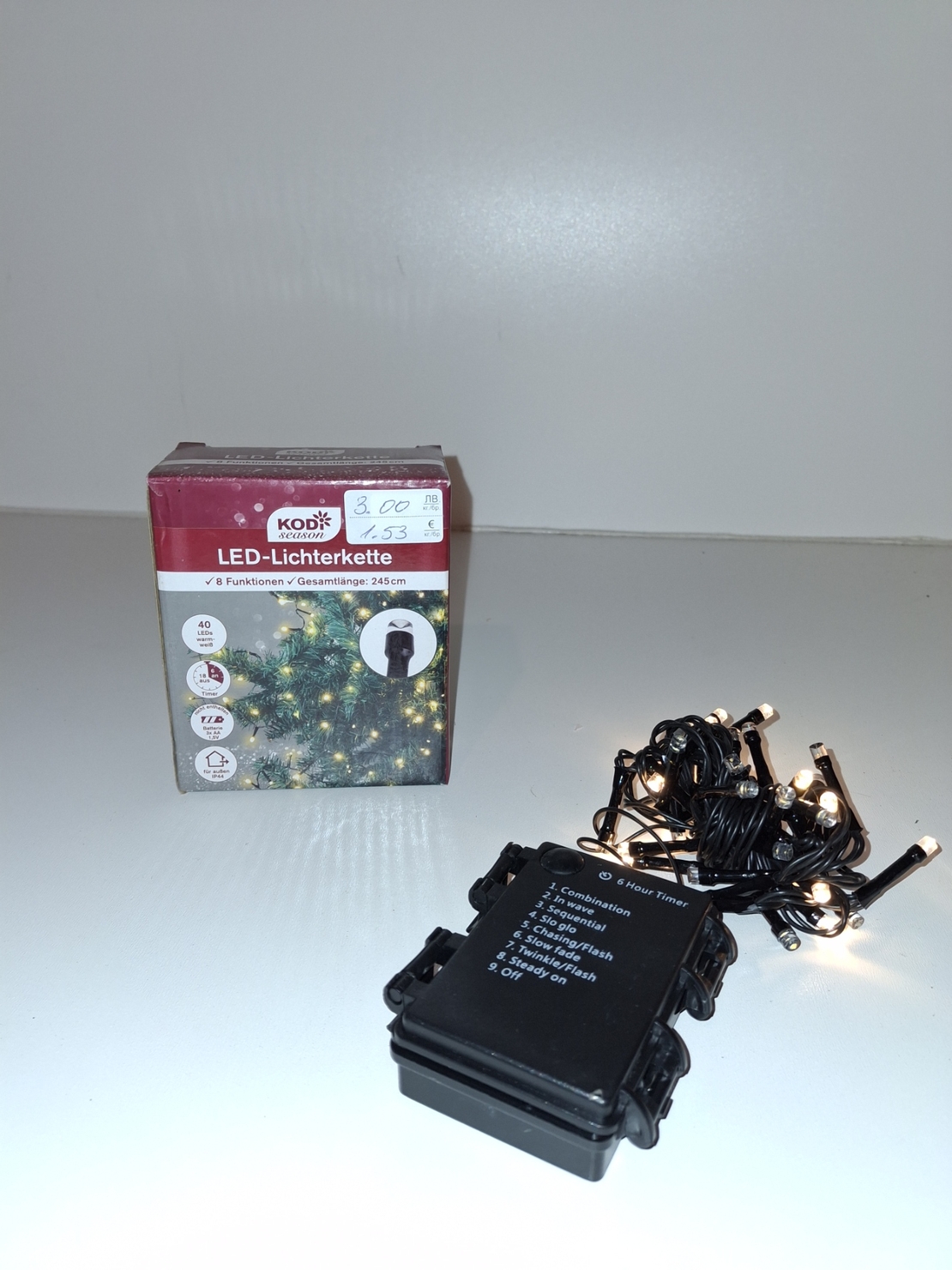 Коледни лампички 4,45м