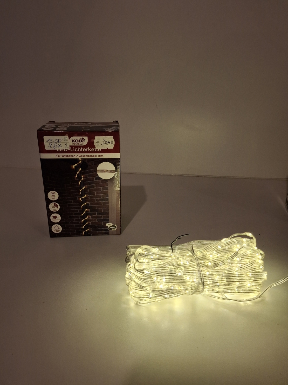 Коледни лампички 18м