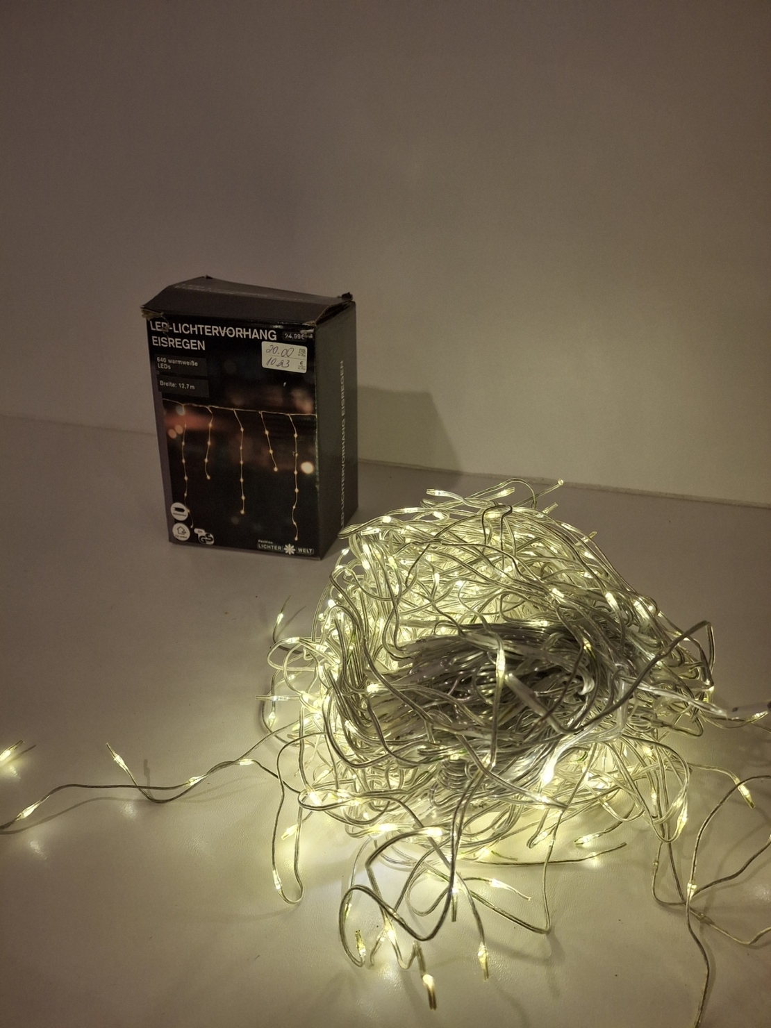 Коледни лампички 12,7м