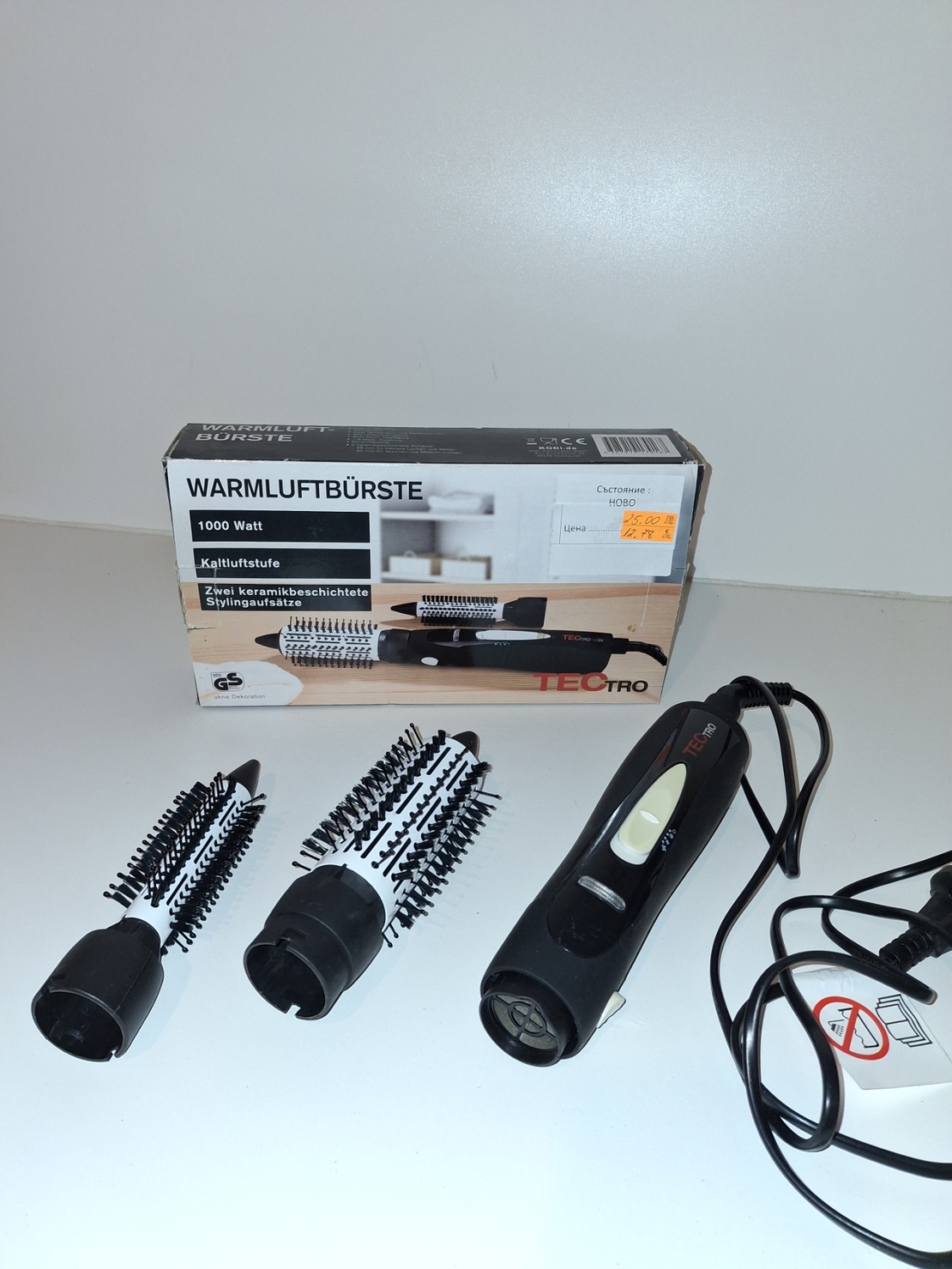 Четка с горещ въздух TecTro