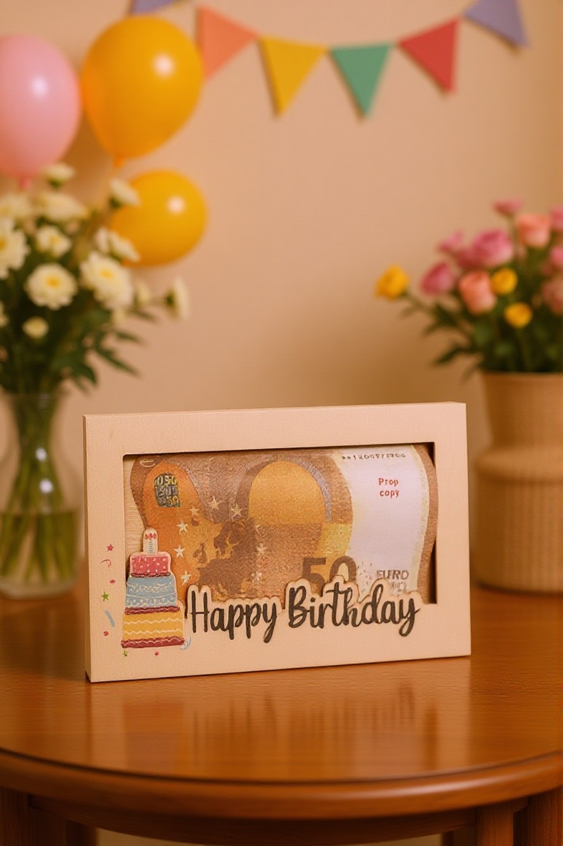 Дървен Плик за Пари- Рожден Ден