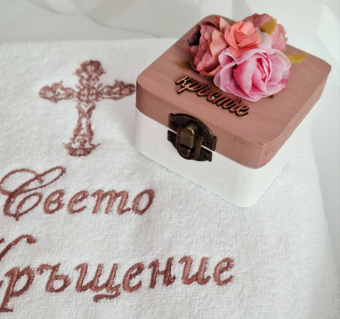 Кутийка за кръстче/косичка ''Цветни мечти''