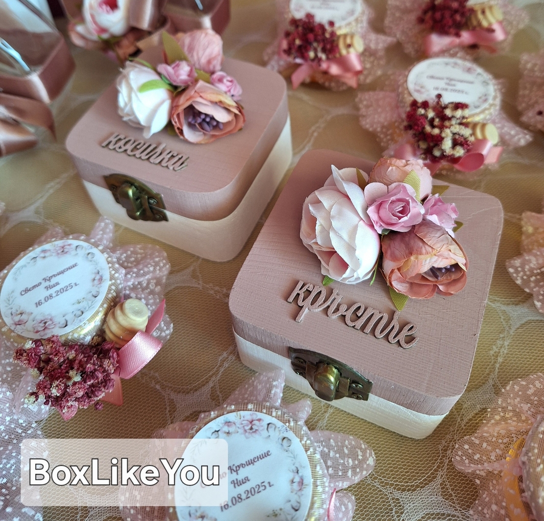 Кутийка за кръстче/косичка ''Цветни мечти''