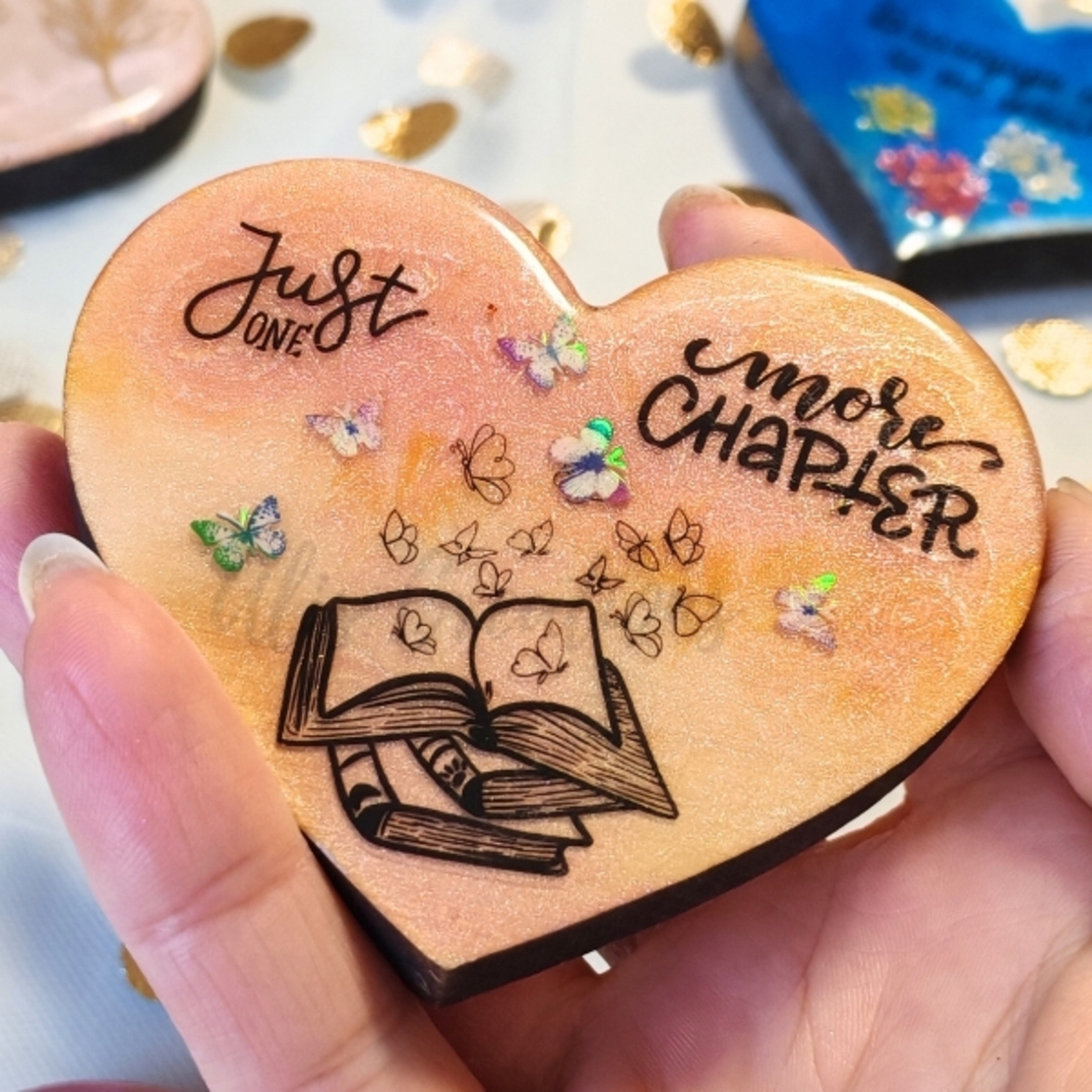 Ръчно Изработен магнит сърце с послание в подаръчна кутия