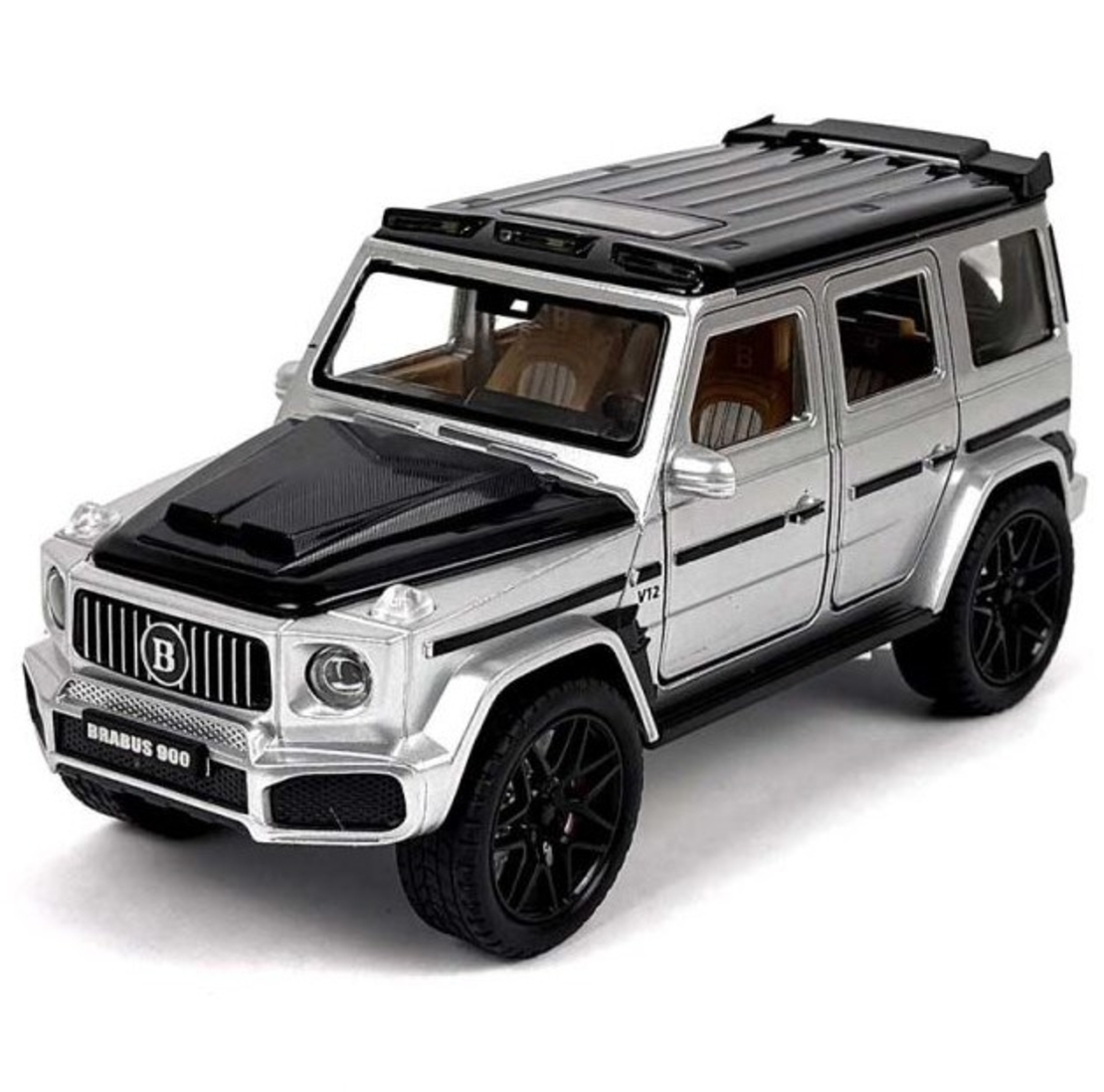 Метален джип с отварящи се врати светлини и звуци Mercedes G-class Brabus 900 1:24