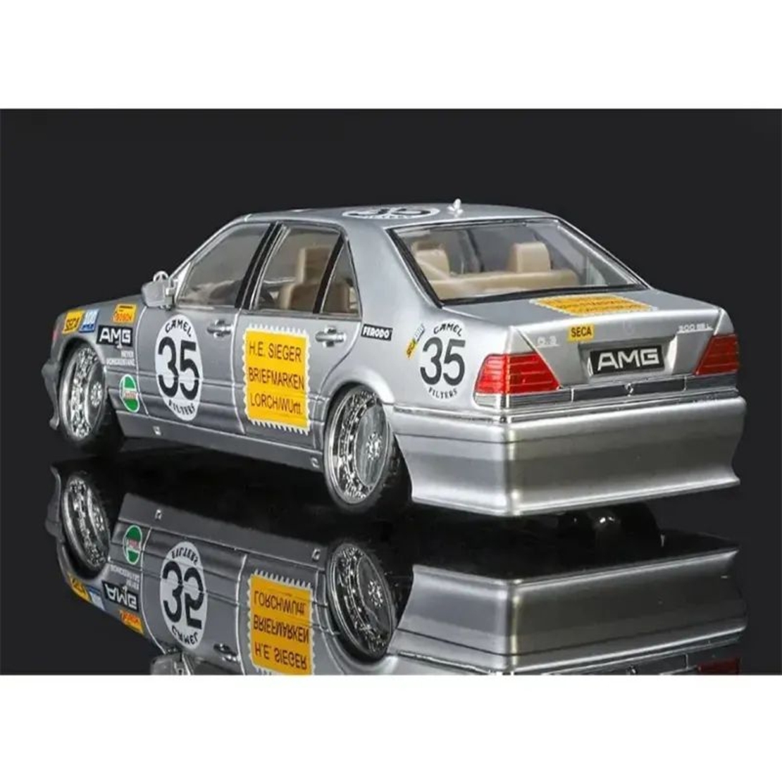 Метална кола с отварящи се врати, светлини и звуци Mercedes-Benz S-Class W140 320 SEL 1:24