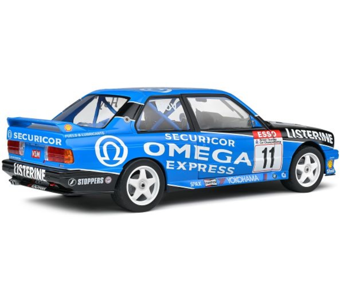 Метална кола BMW E30 M3 Blue W.Hoy BTCC 1991 - Solido 1:18