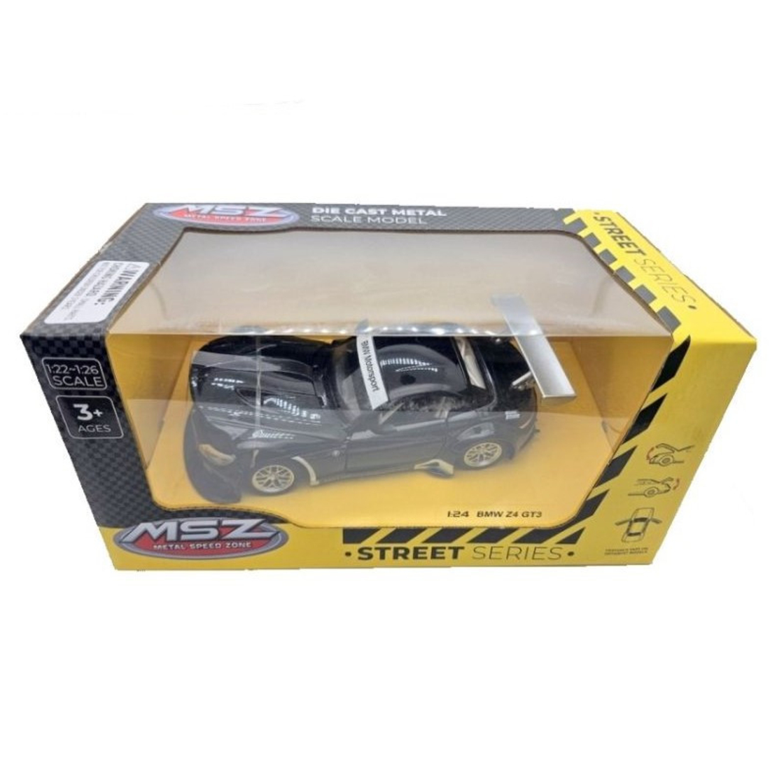 Метална кола с отварящи се врати и капаци MSZ BMW Z4 1:24