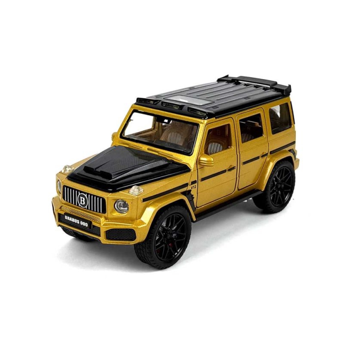 Метален джип с отварящи се врати светлини и звуци Mercedes G-class Brabus 900 1:24