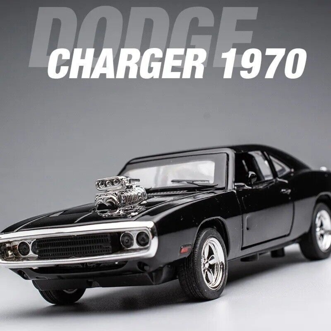 Метална кола с отварящи се врати светлини и звуци Dodge Charger 1970 1:24