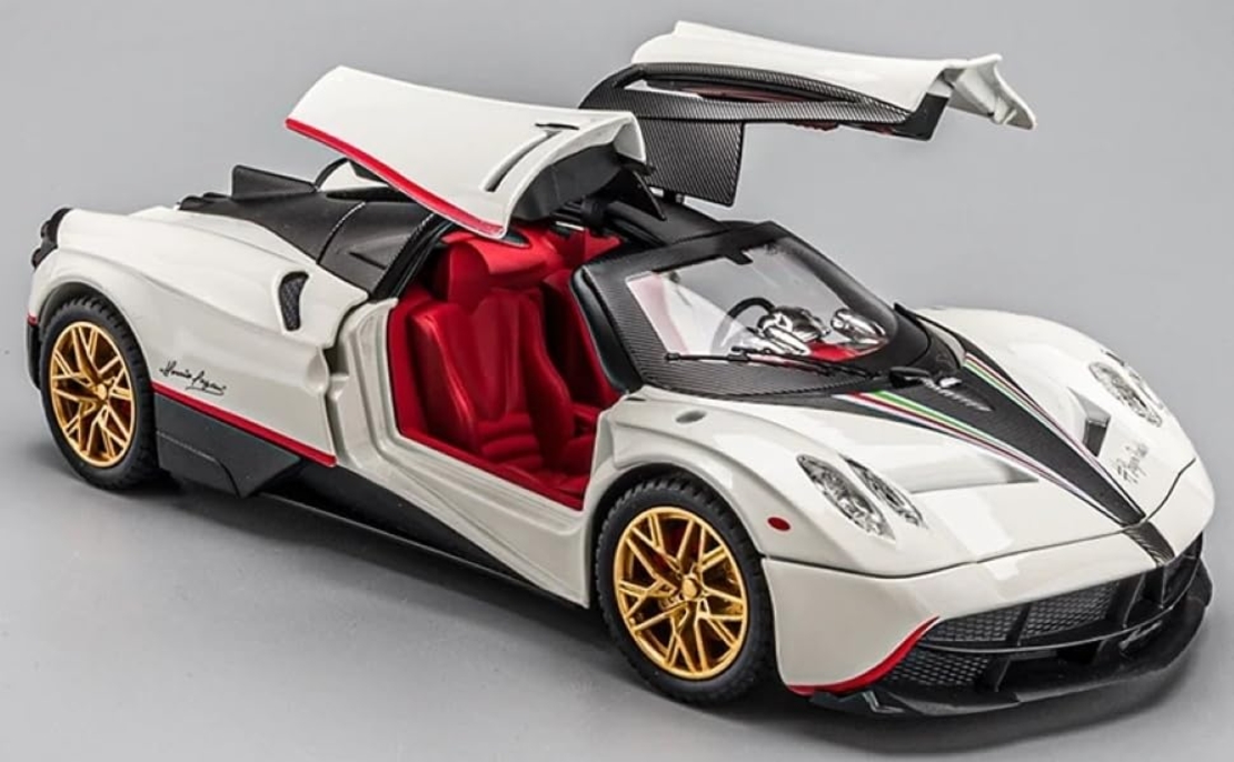 Метална кола с отварящи се врати светлини и звуци Pagani Huayra 1:24