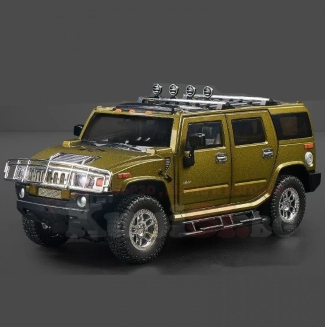 Метален джип с отварящи се врати капаци светлини и звуци Hummer H2 1:18