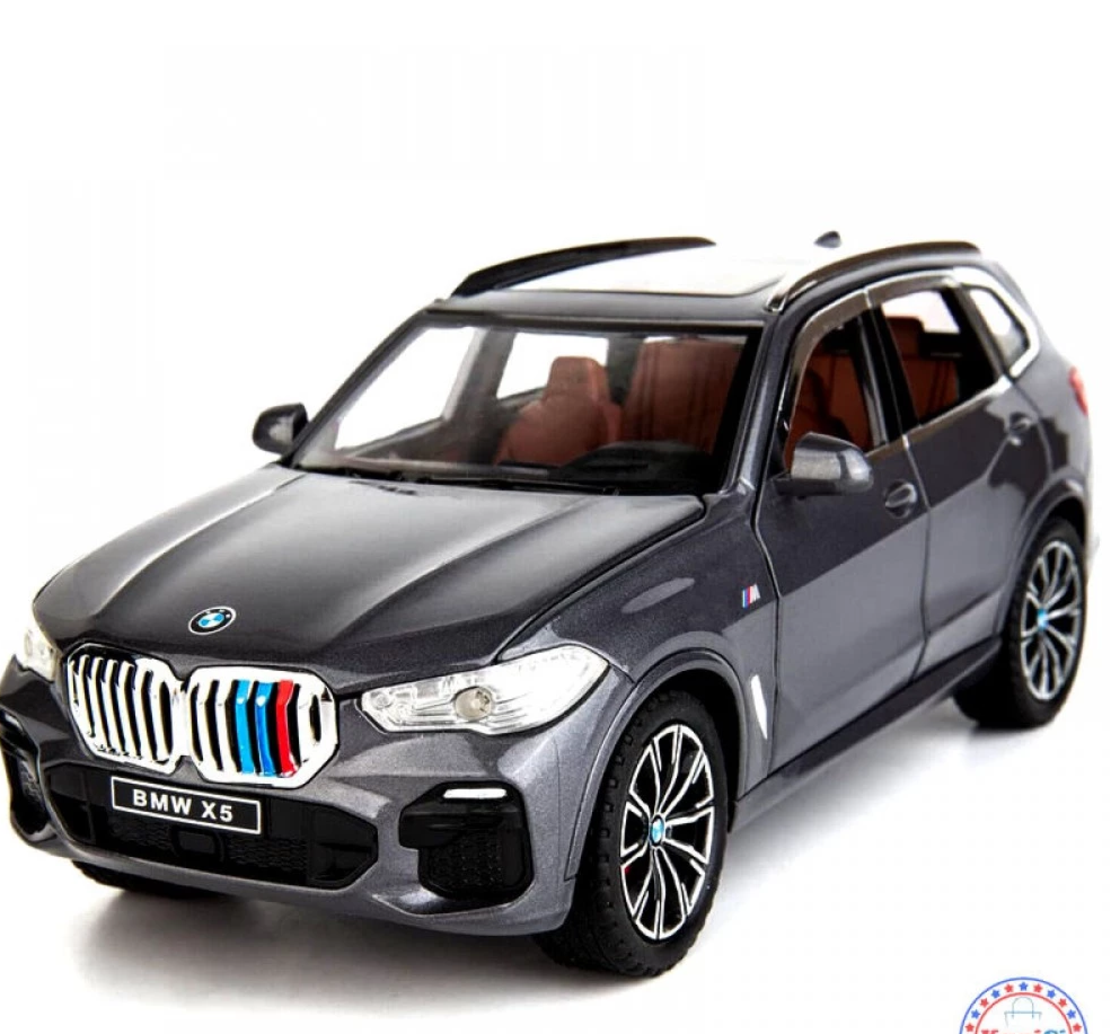 Метална кола с отварящи се врати капаци светлини и звуци BMW X5 1:24