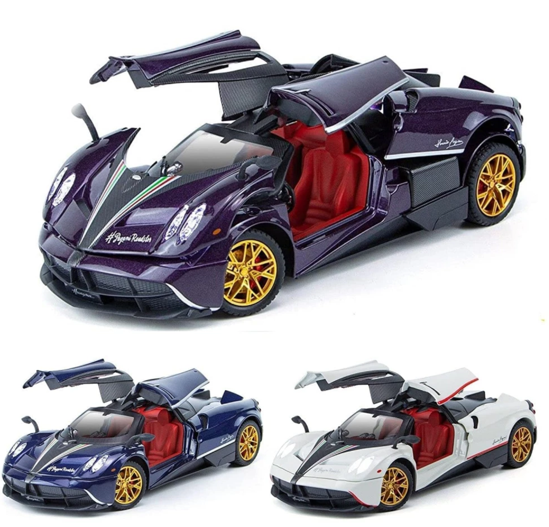 Метална кола с отварящи се врати светлини и звуци Pagani Huayra 1:24