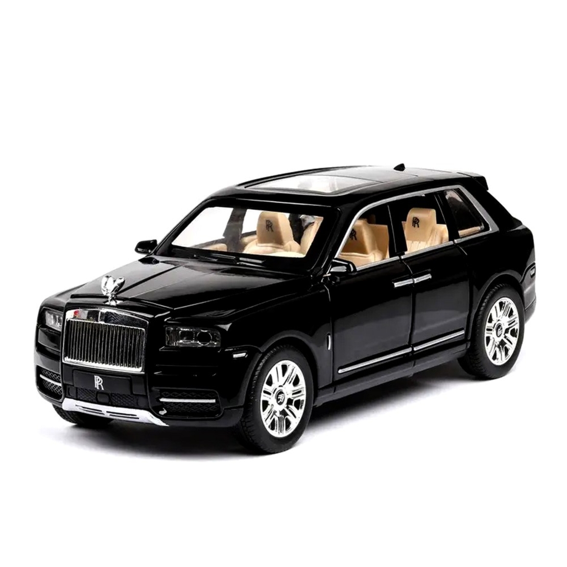 Метална кола с отварящи се врати, капаци, светлини и звуци Rolls-Royce Cullinan 1:22