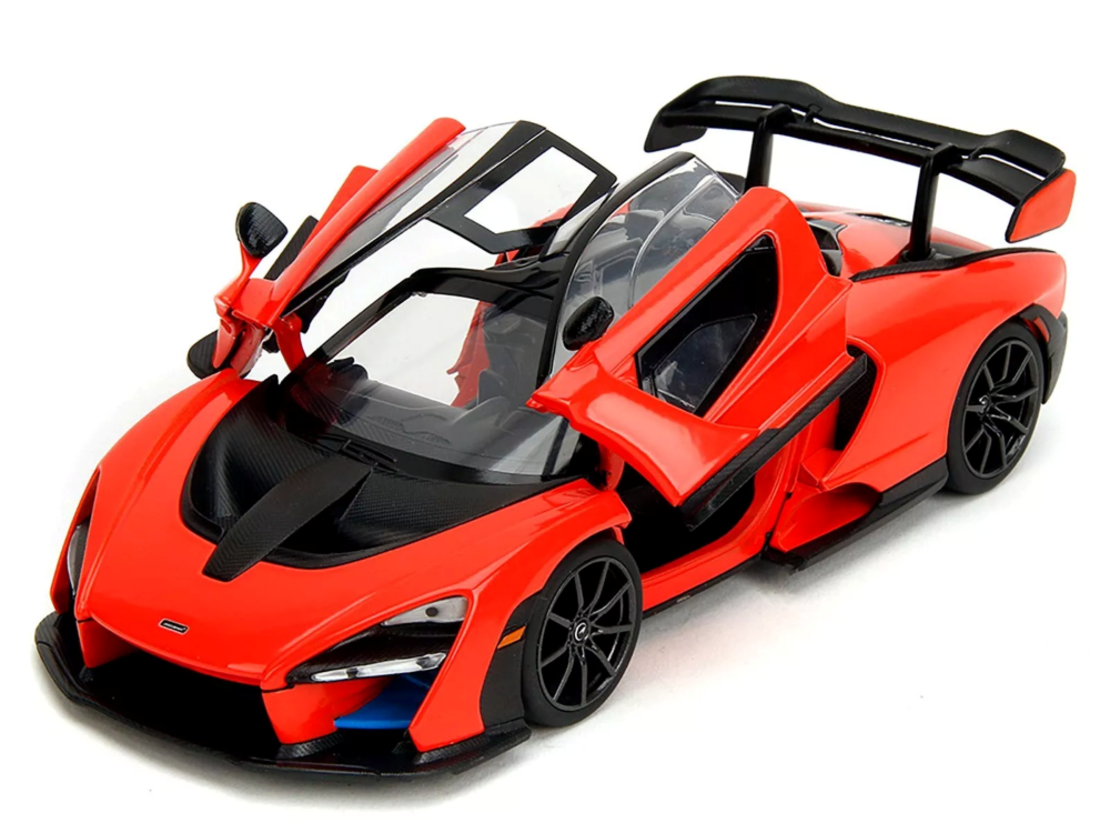Метална кола MSZ MCLAREN SENNA със звук, светлина и отварящи се врати 1:24