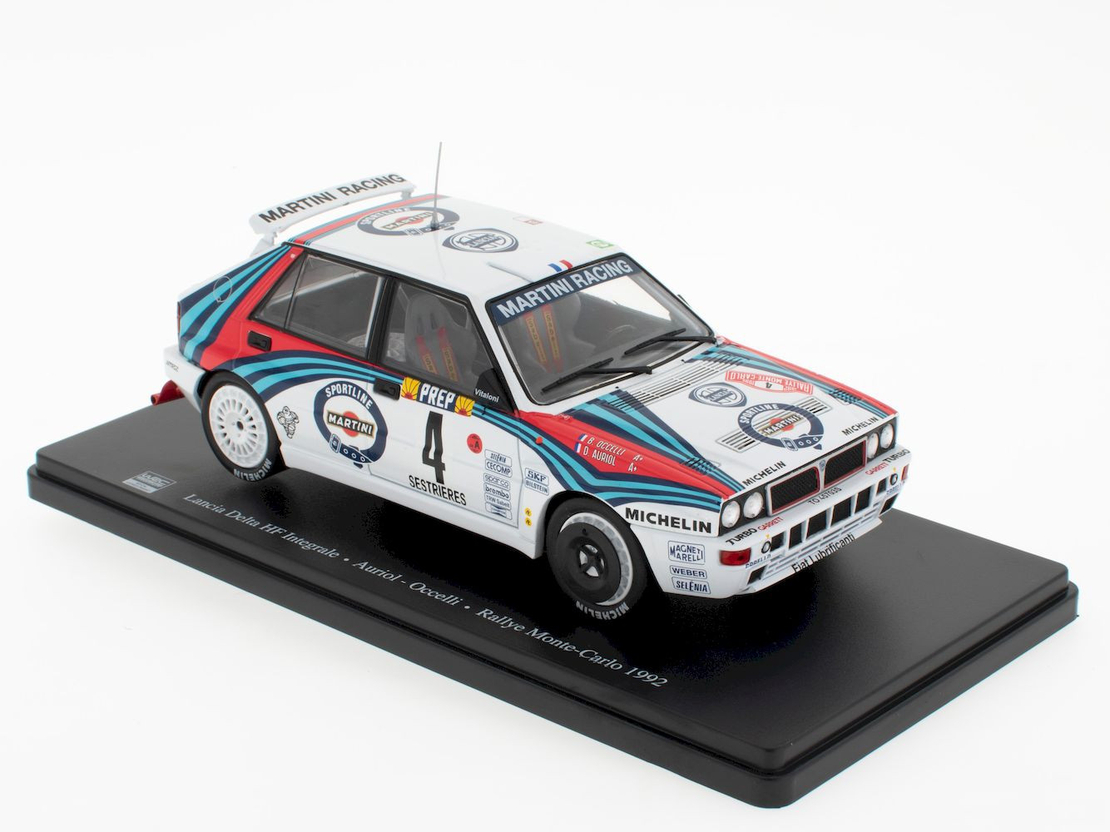Метална кола Lancia Delta HF Integrale - Rally Monte - Carlo 1992 - Altaya 1:24