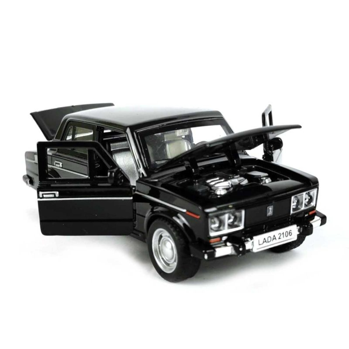 Метална кола с отварящи се врати светлини и звуци LADA 2106 1:32