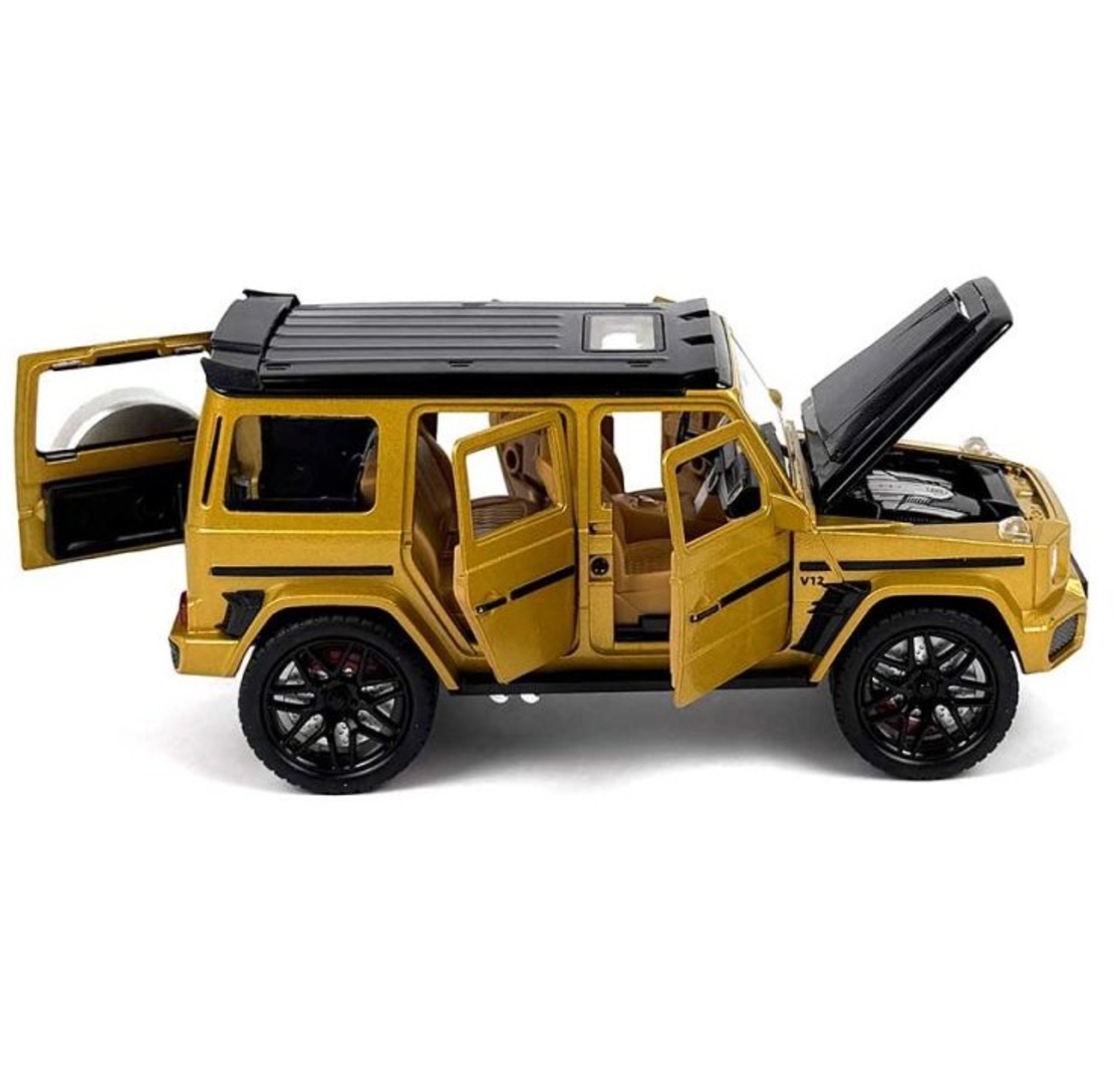 Метален джип с отварящи се врати светлини и звуци Mercedes G-class Brabus 900 1:24