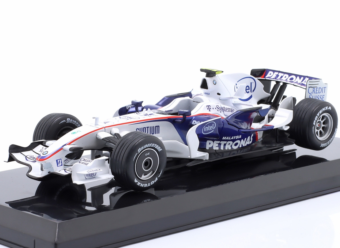 Метална кола BMW Sauber F1.08 Robert Kubica Formula 1 2008 - Edicola 1:24