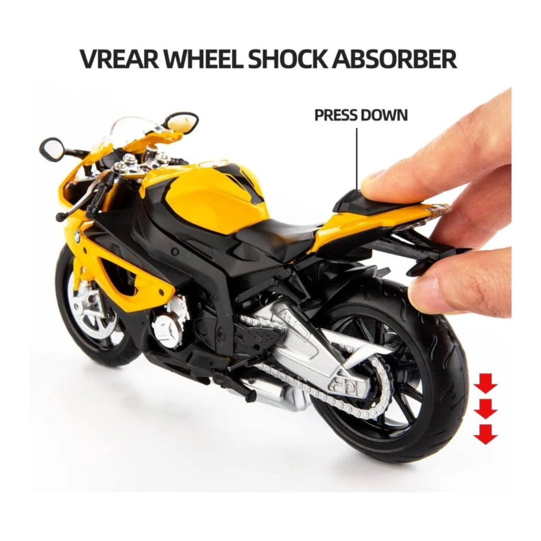 Метален мотор MSZ BMW S1000RR 1:12