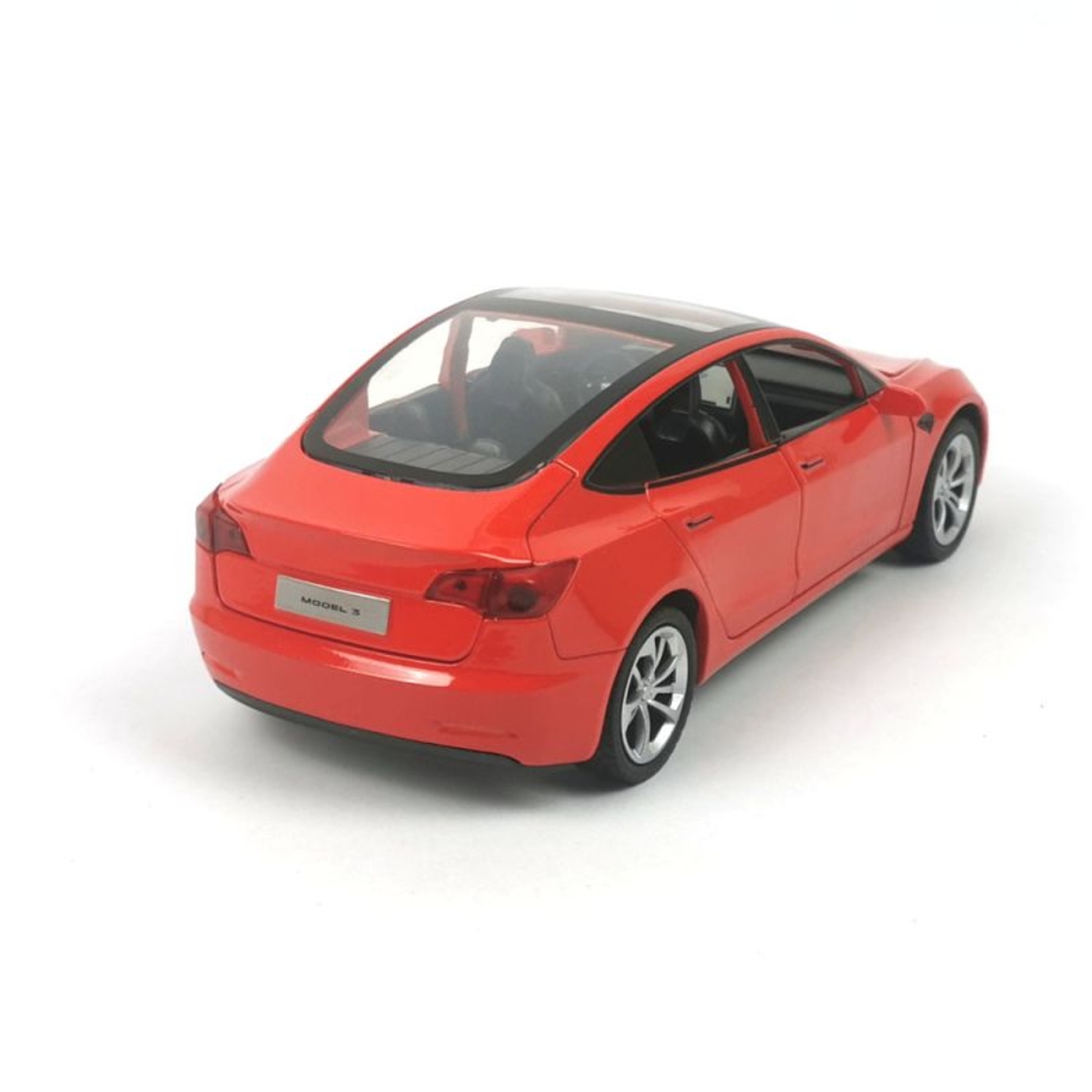 Метална кола с отварящи се врати светлини и звуци Tesla Model 3 - 1:24