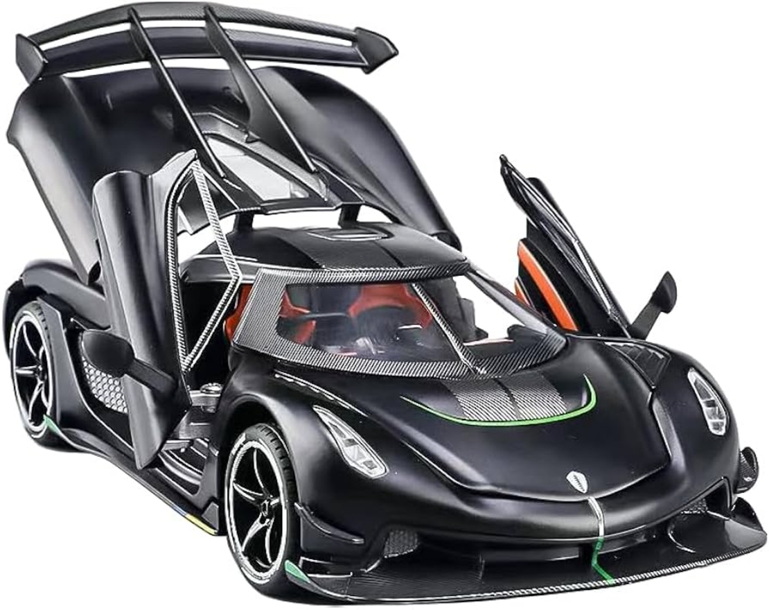 Метална кола с отварящи се врати капаци светлини и звуци Koenigsegg Jesko 1:24