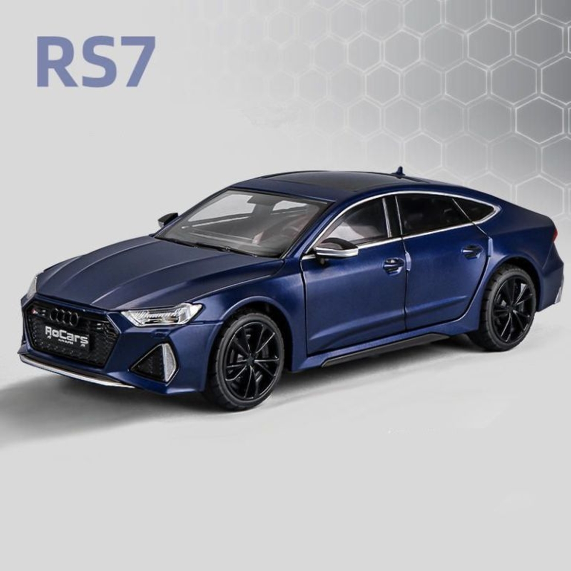 Метална кола с отварящи се врати светлини и звуци Audi RS7 1:24
