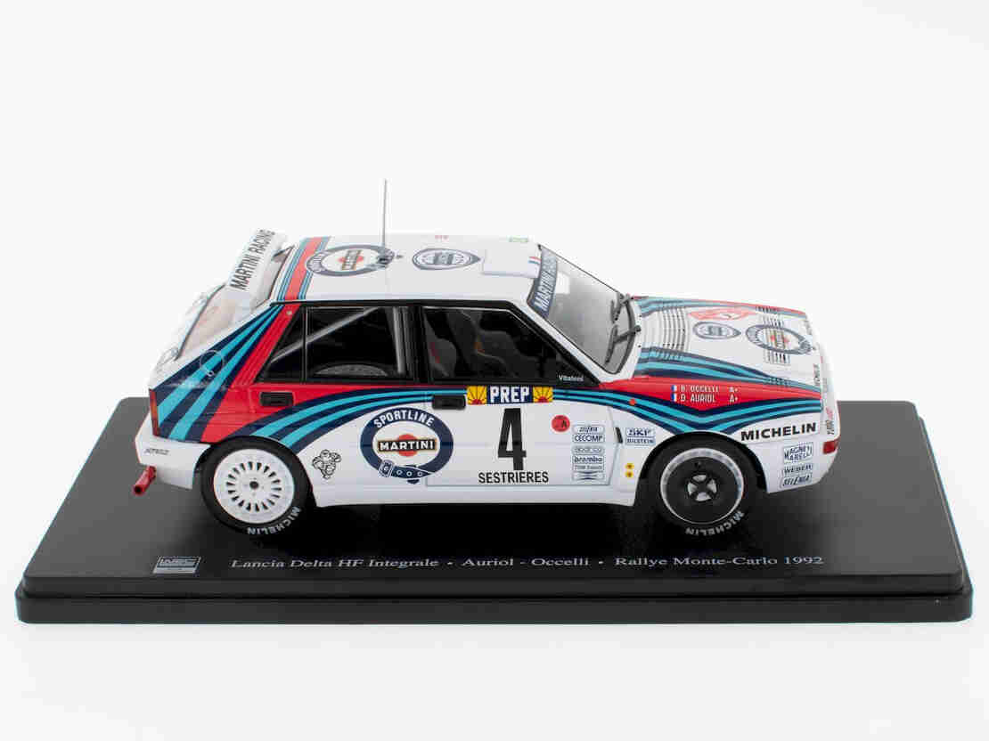 Метална кола Lancia Delta HF Integrale - Rally Monte - Carlo 1992 - Altaya 1:24